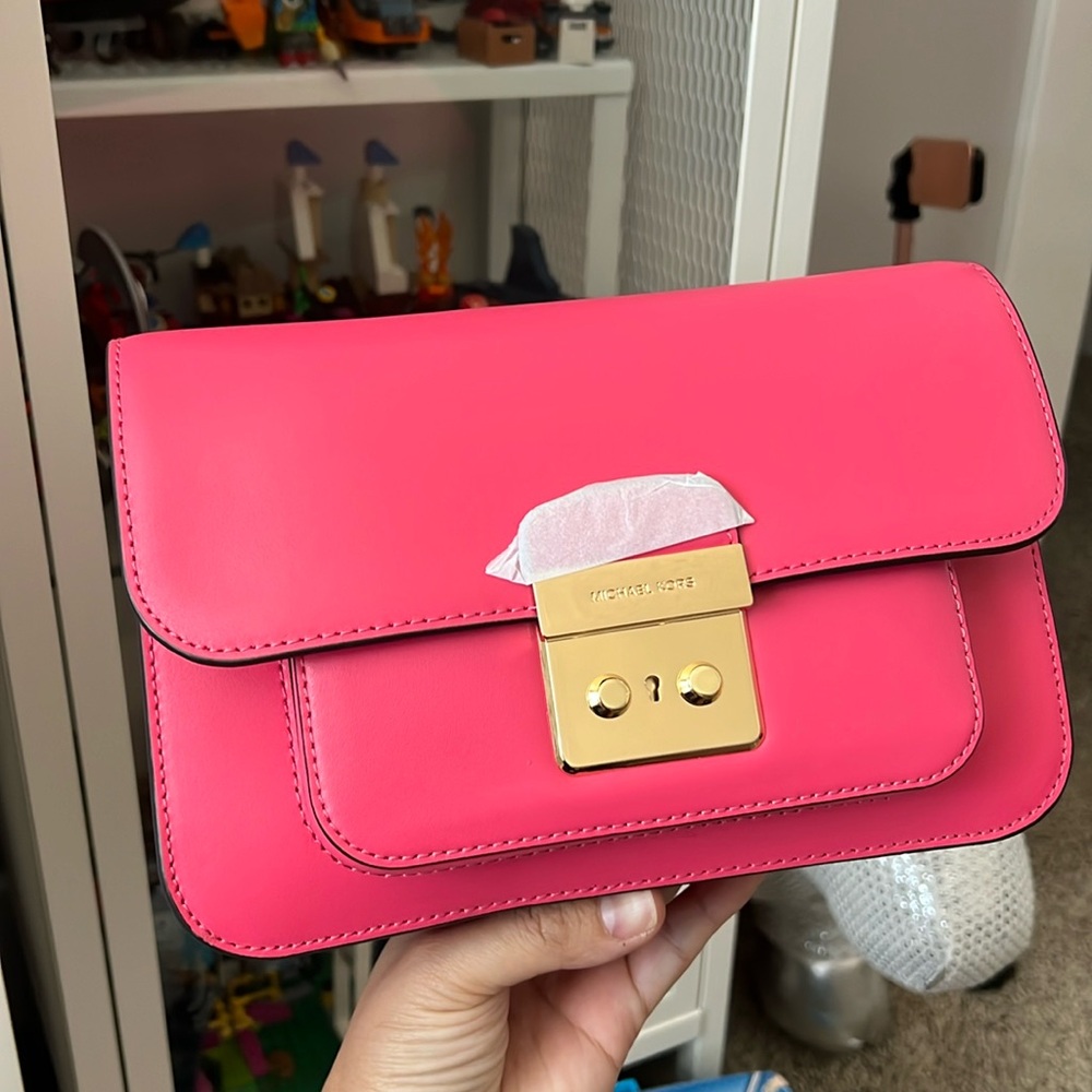 Michael Kors Sloan Editor Leather Shoulder Crossbody Bag